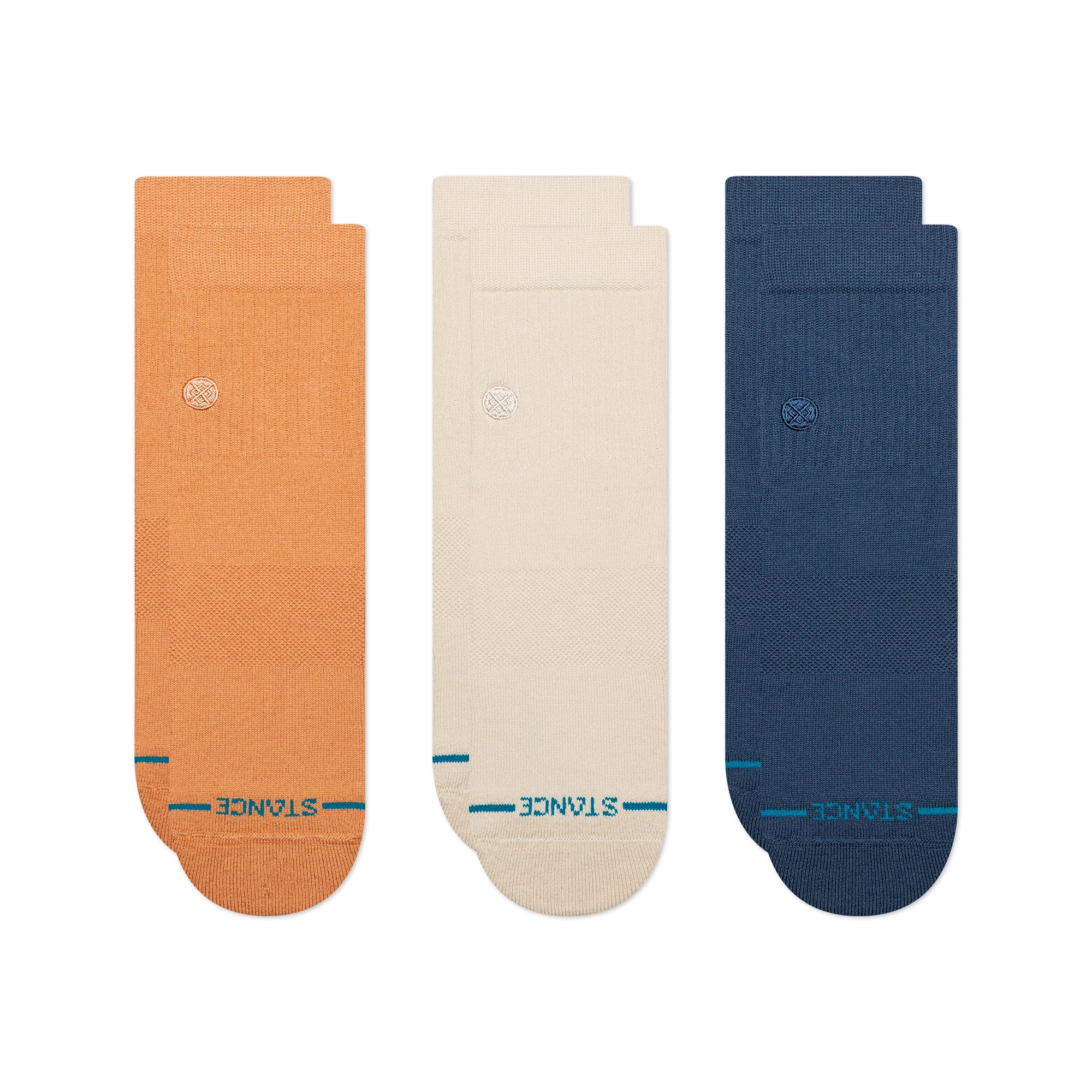 Icon Quarter 3 Pack Socks