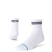 Lined Up Mid Quarter Socks