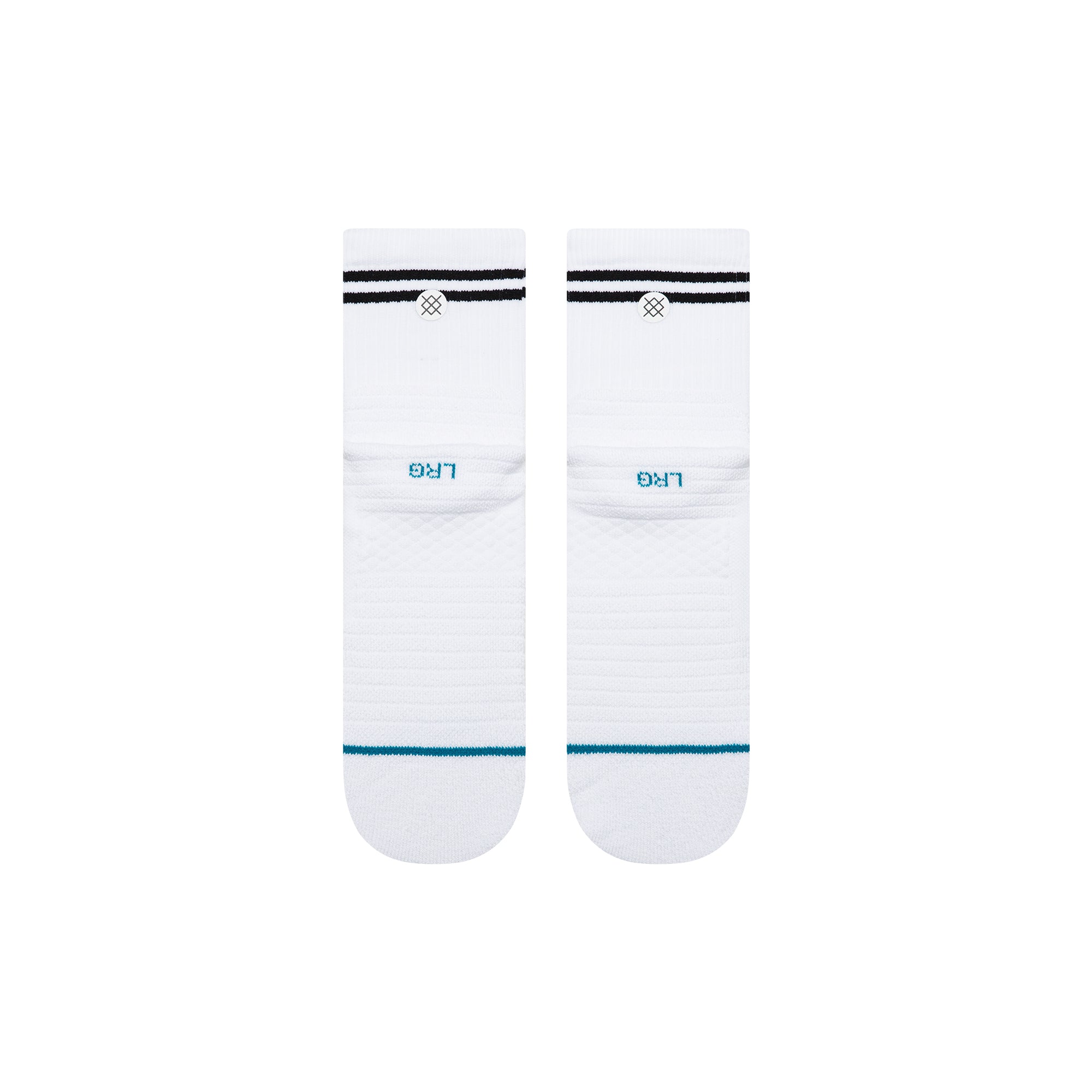 Lined Up Mid Quarter Socks