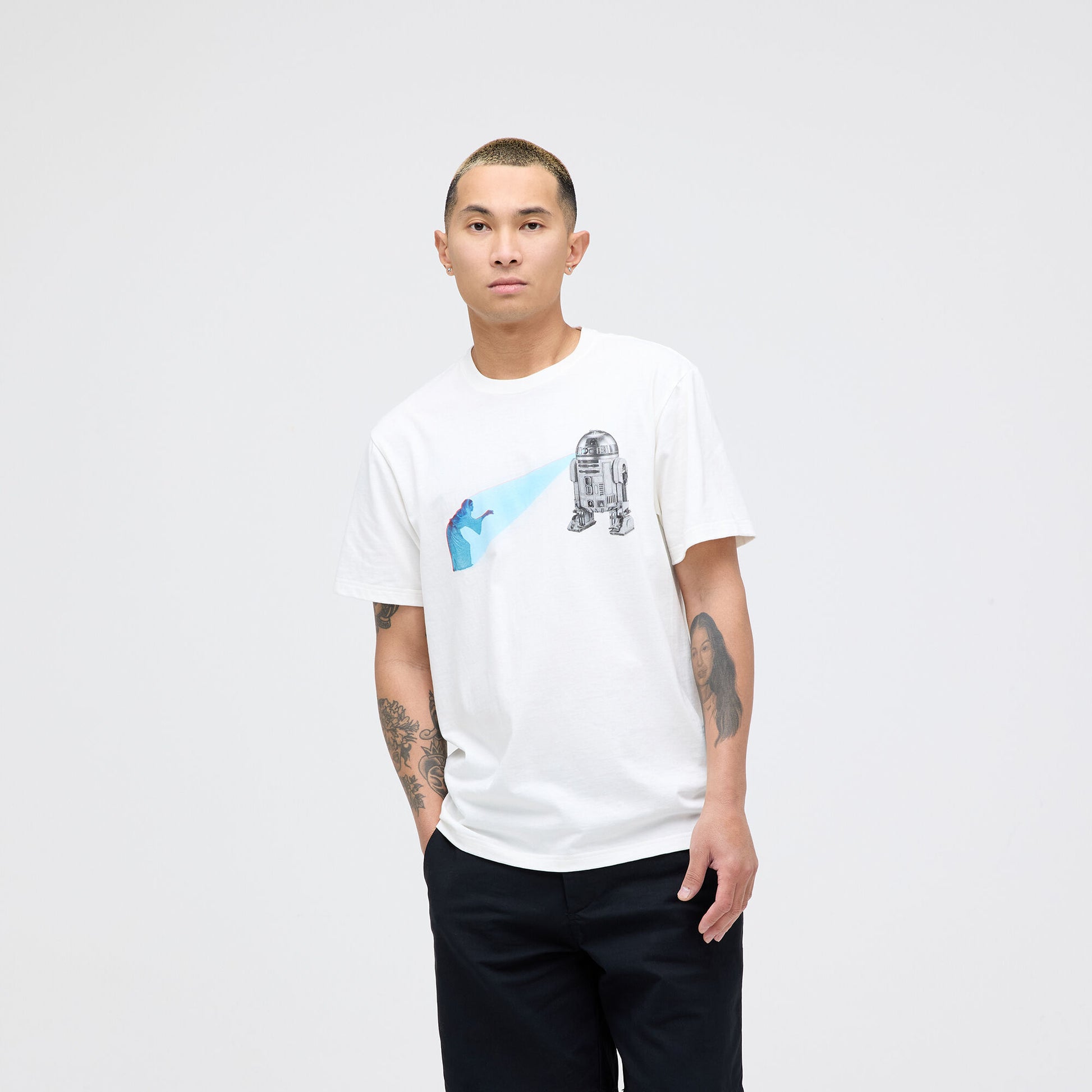 T-shirt Blanc Homme Von Dutch Spot | Espace des marques T-shirt Blanc Homme Von Dutch Spot | Espace des marques