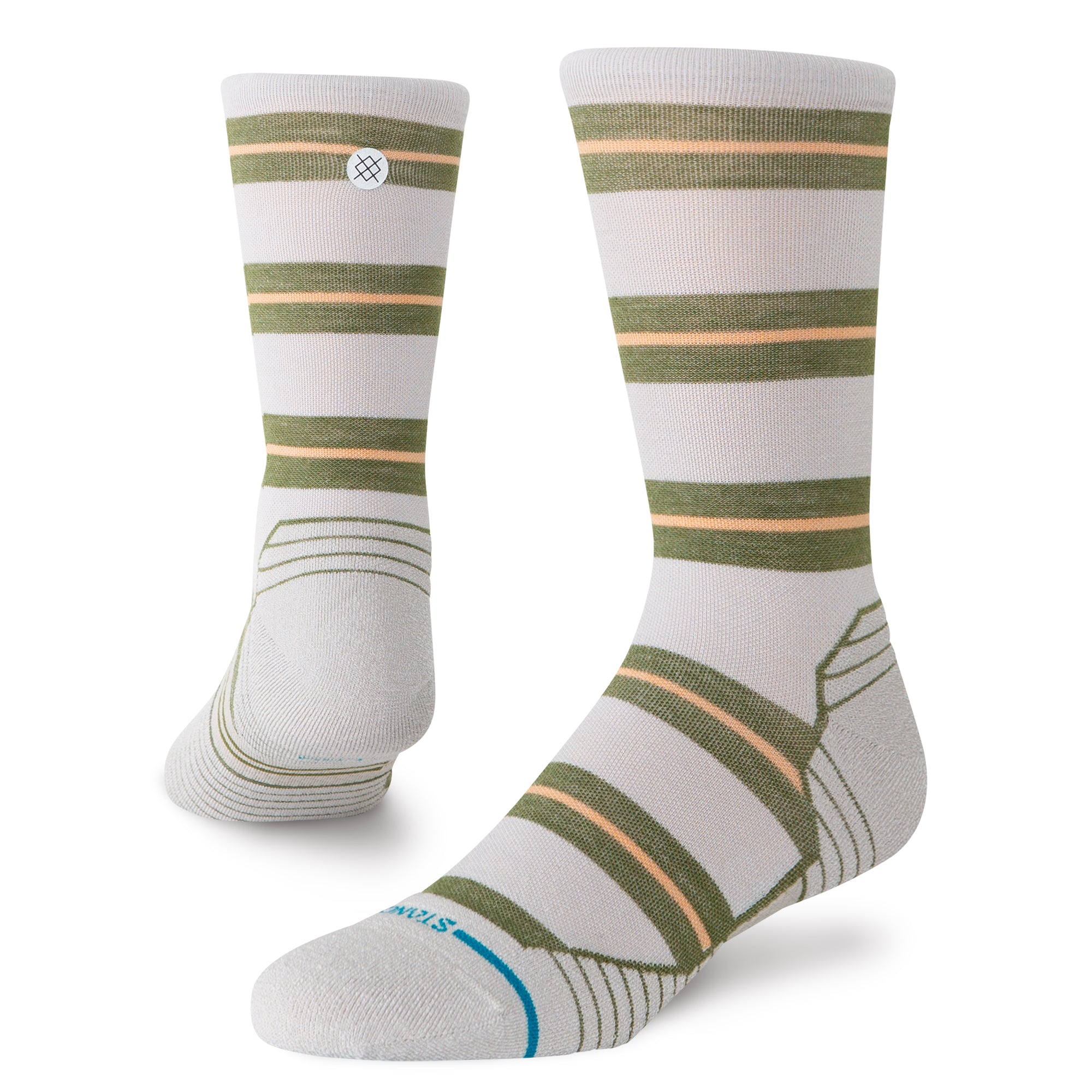 Striped It Light Wool Crew Socks