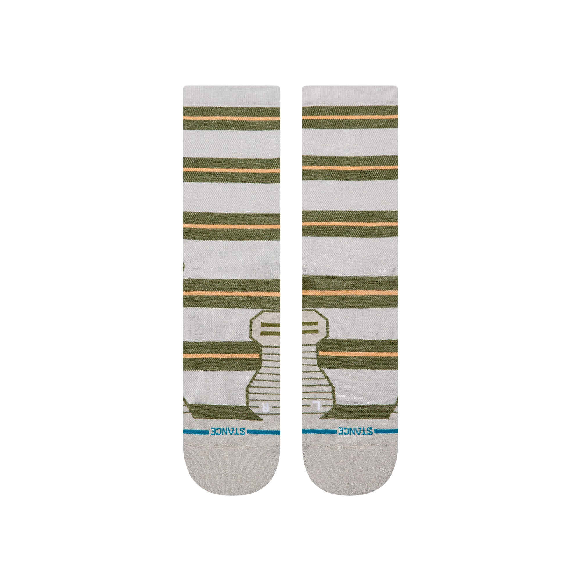 Striped It Light Wool Crew Socks