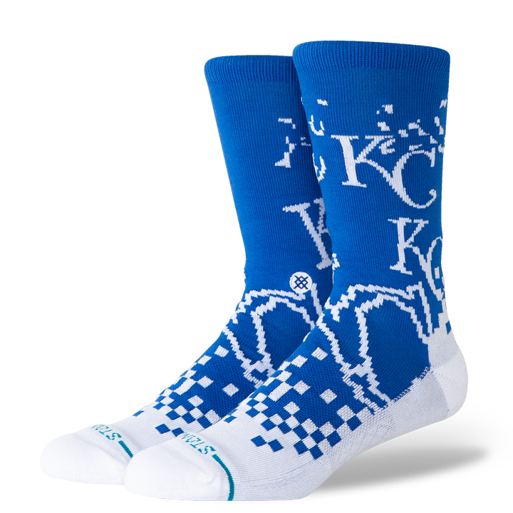 Medias L Stance MLB DIAMOND PIXEL KC FreshTek - Azul - Corta
