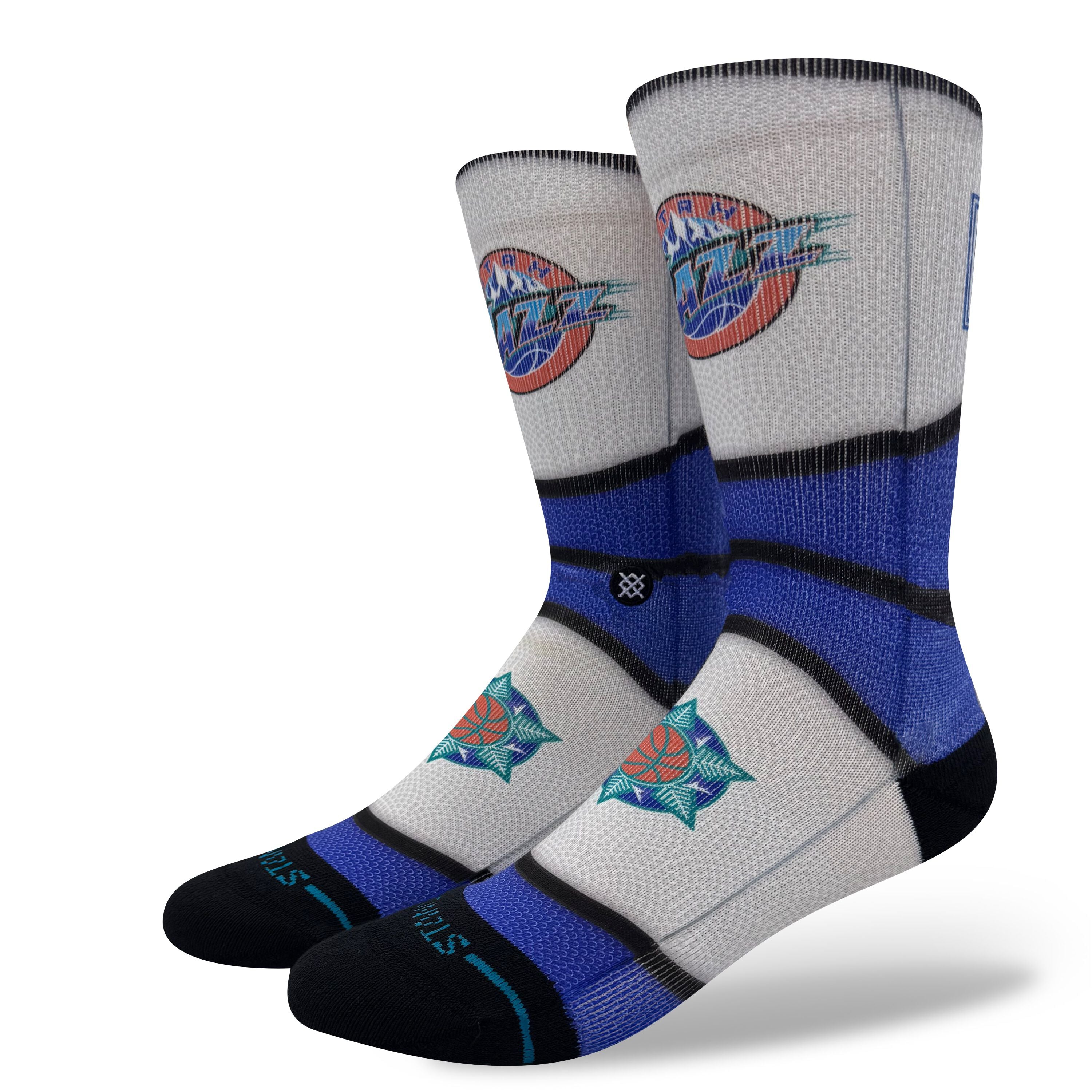 NBA Mini Ball Hardwood Classics Poly Crew Socks