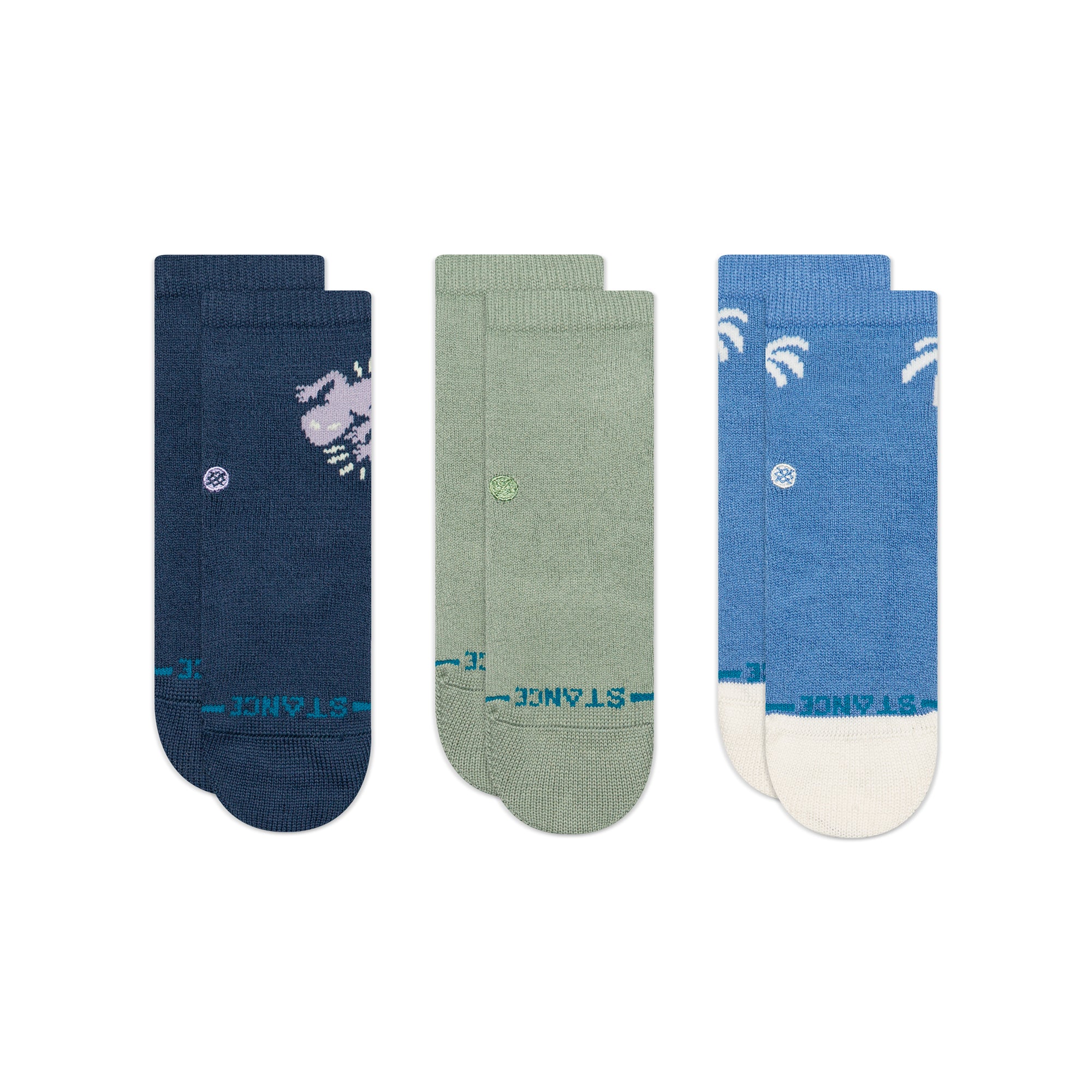 Gecko 3 Pack 1-2 Years Socks