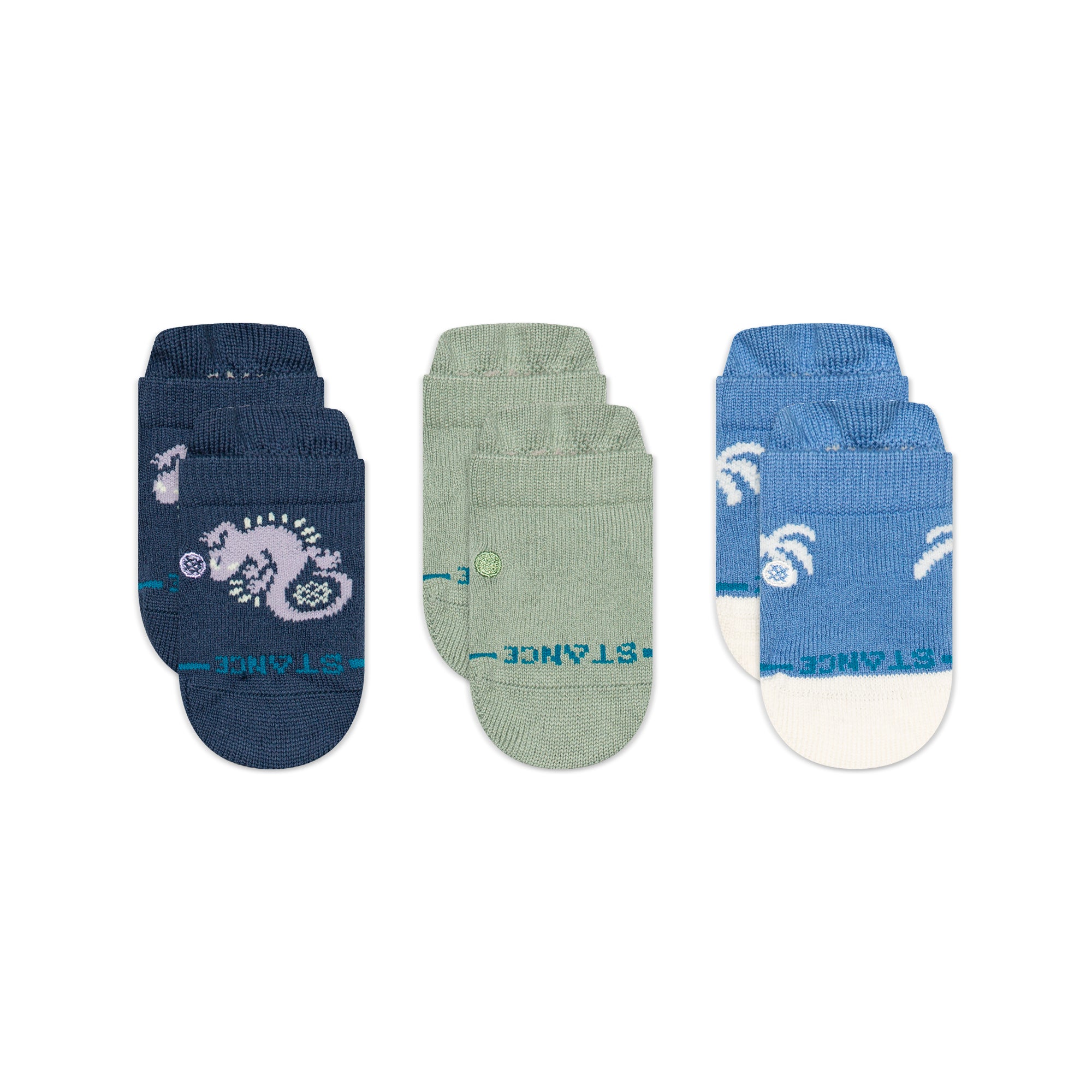 Gecko 3 Pack 3-6 Months Socks