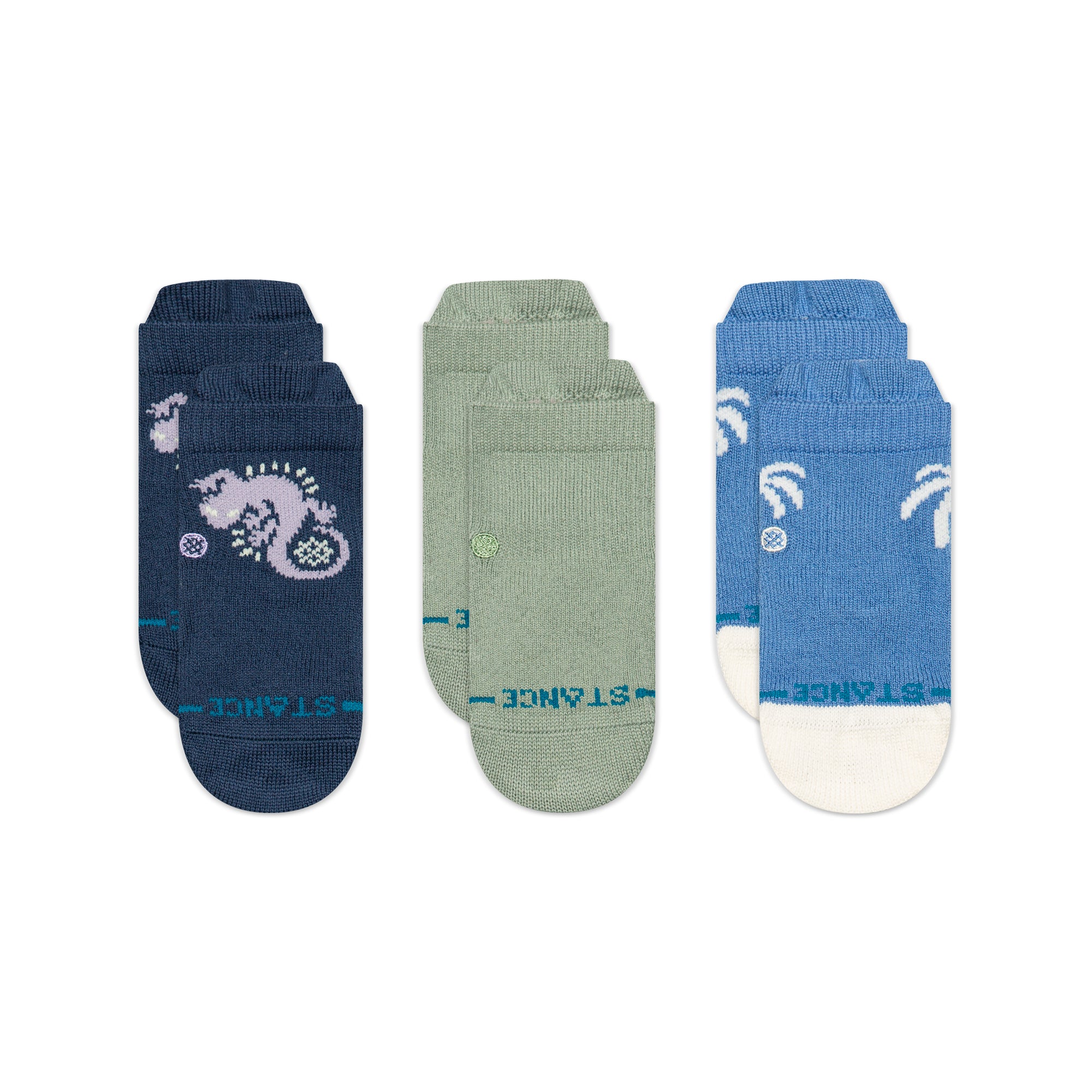 Gecko 3 Pack 6-12 Months Socks