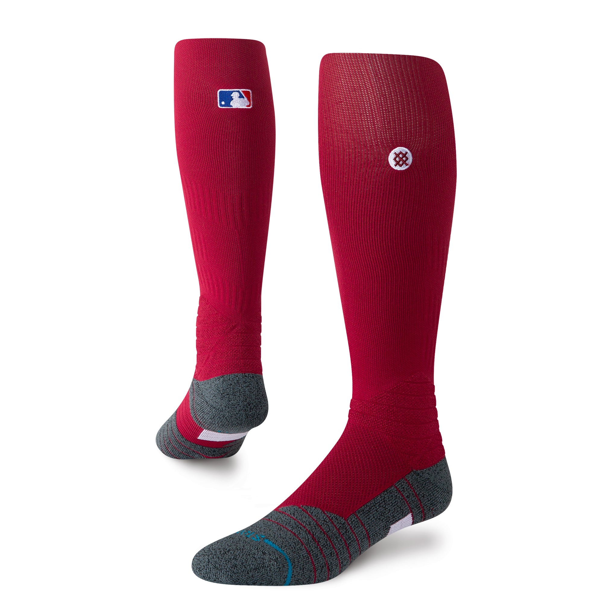 Medias L Stance DIAMOND PRO OTC FreshTek - Rojo Vino - Larga