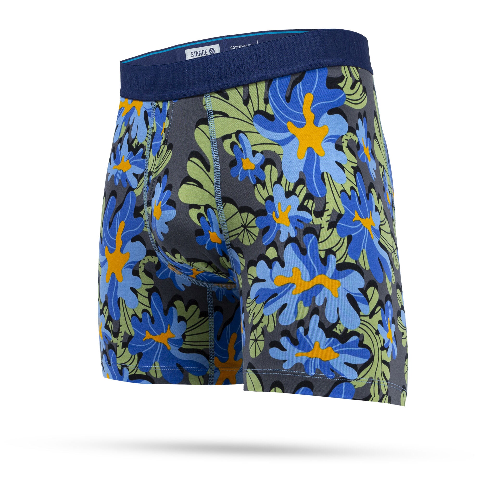 Stance Cotton Boxer Brief - Amoeba_Blue - XL