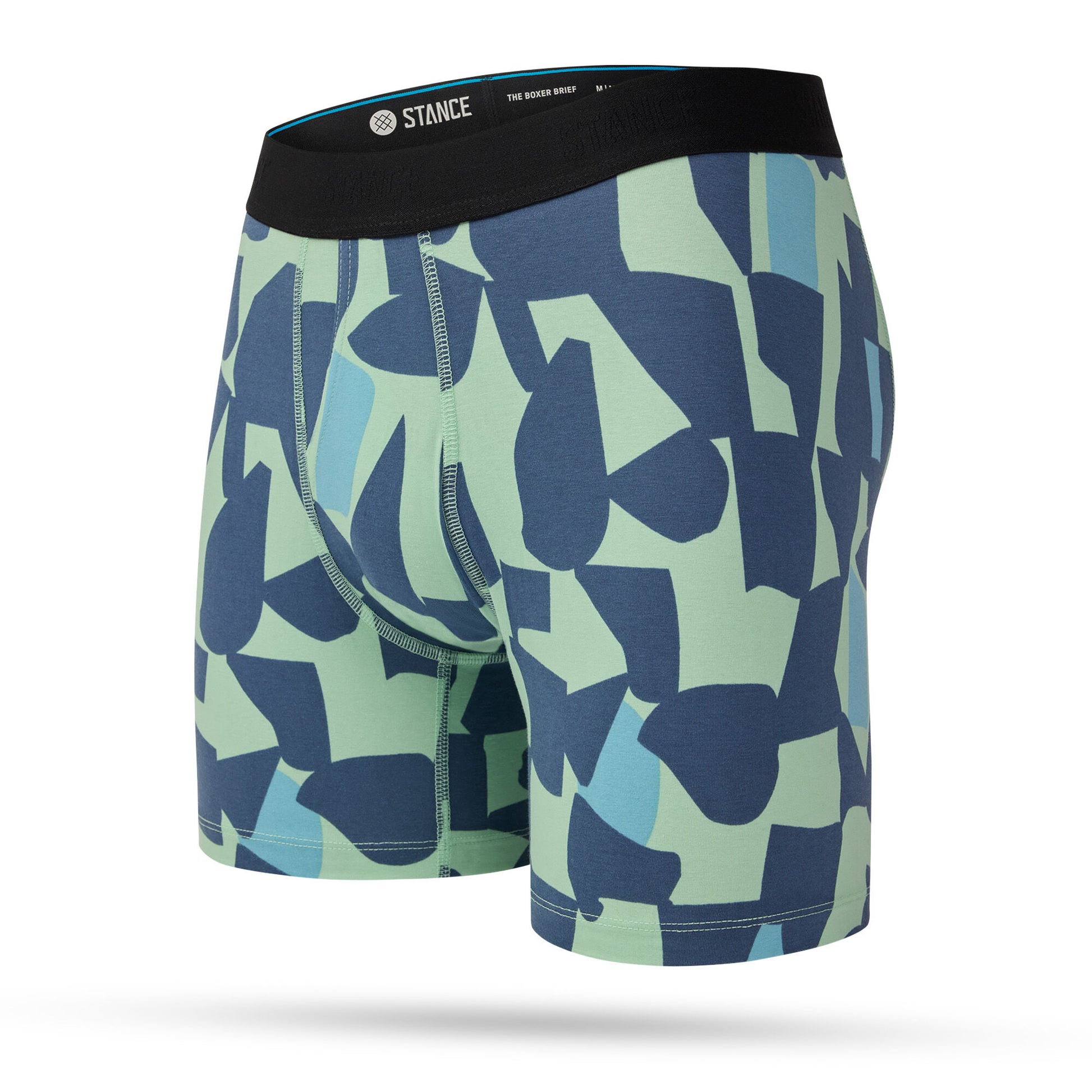 Stance Cotton Boxer Brief - Check_Up_Seablue - M