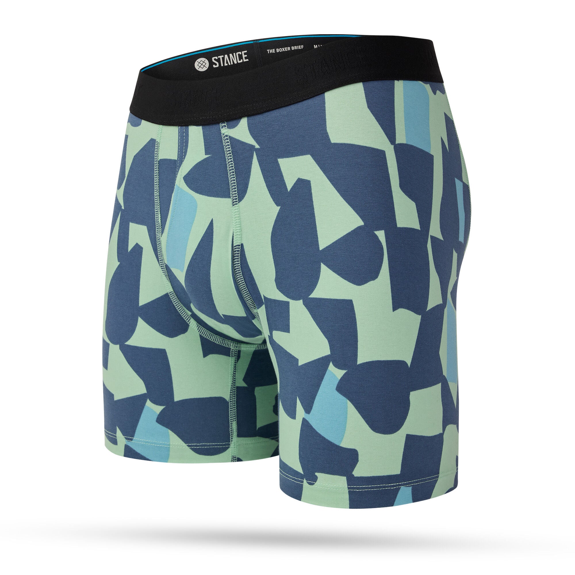 Stance Cotton Boxer Brief - Check_Up_Seablue - M