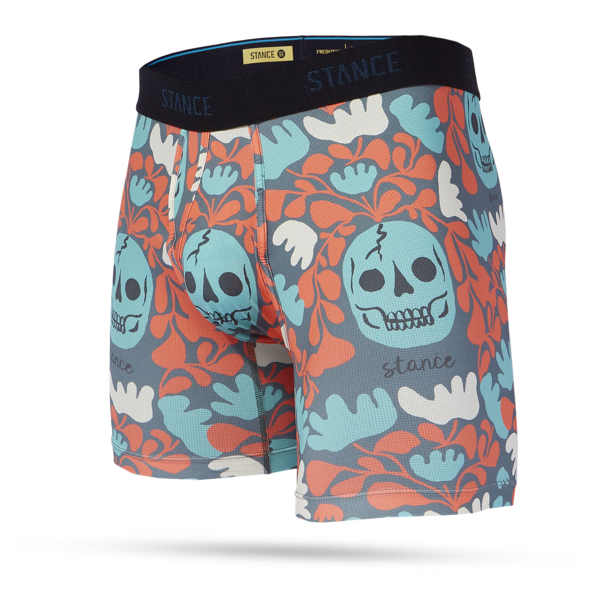 Stance Performance Boxer Brief with Wholester™ - skelly_nelly_teal - M