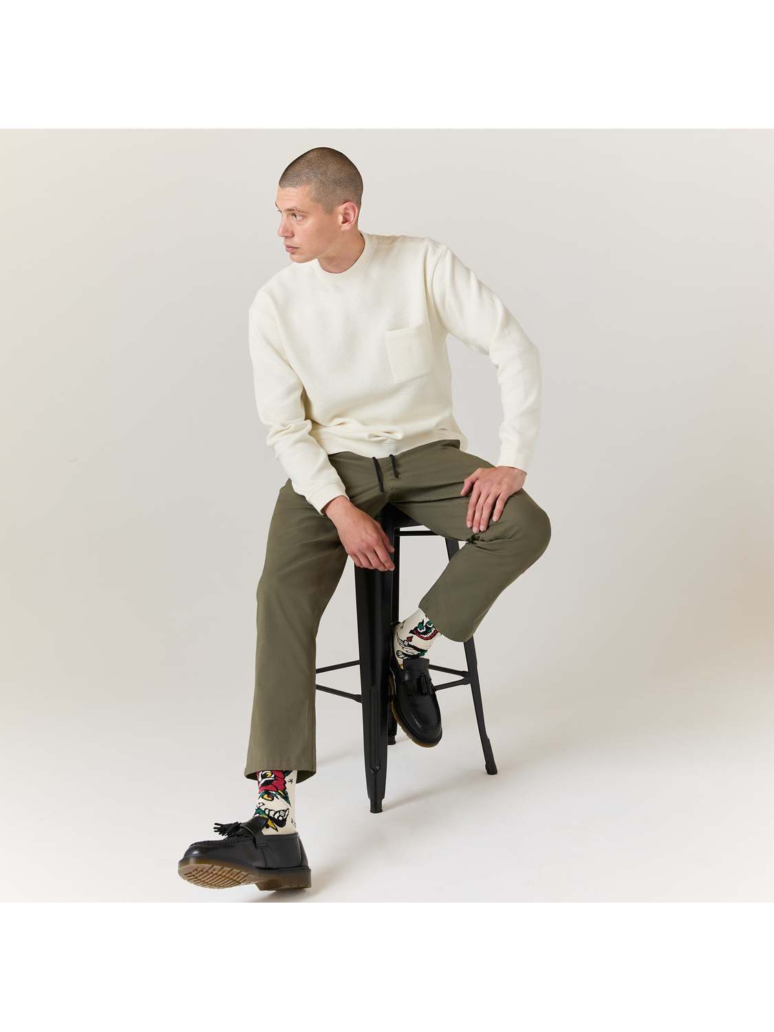 WAFFLE CREWNECK
