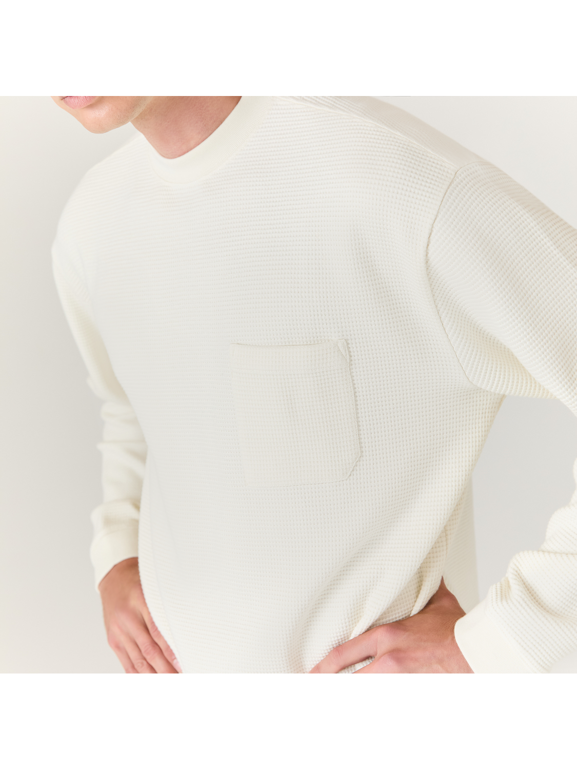 WAFFLE CREWNECK