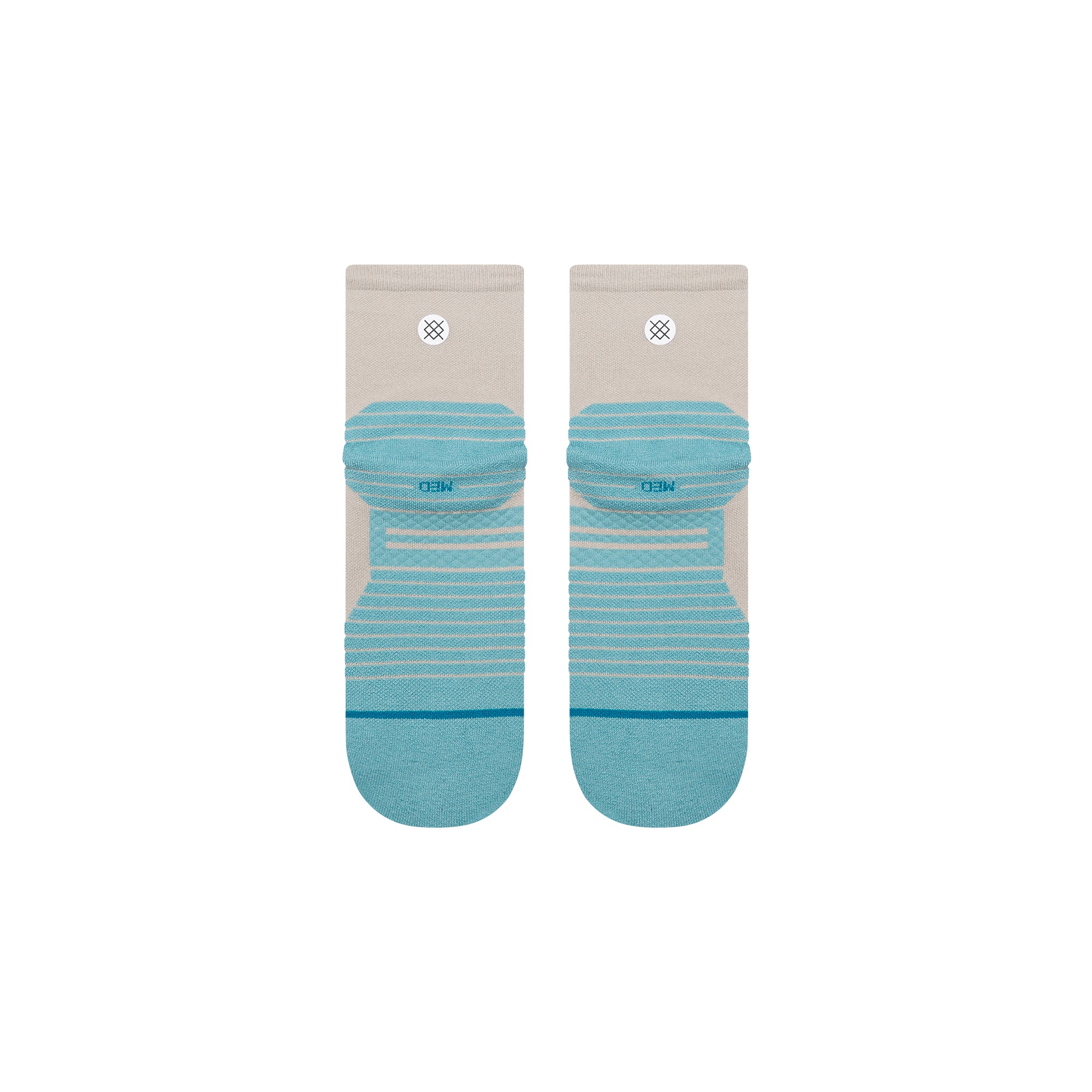 Two Tone Light Quarter Socks