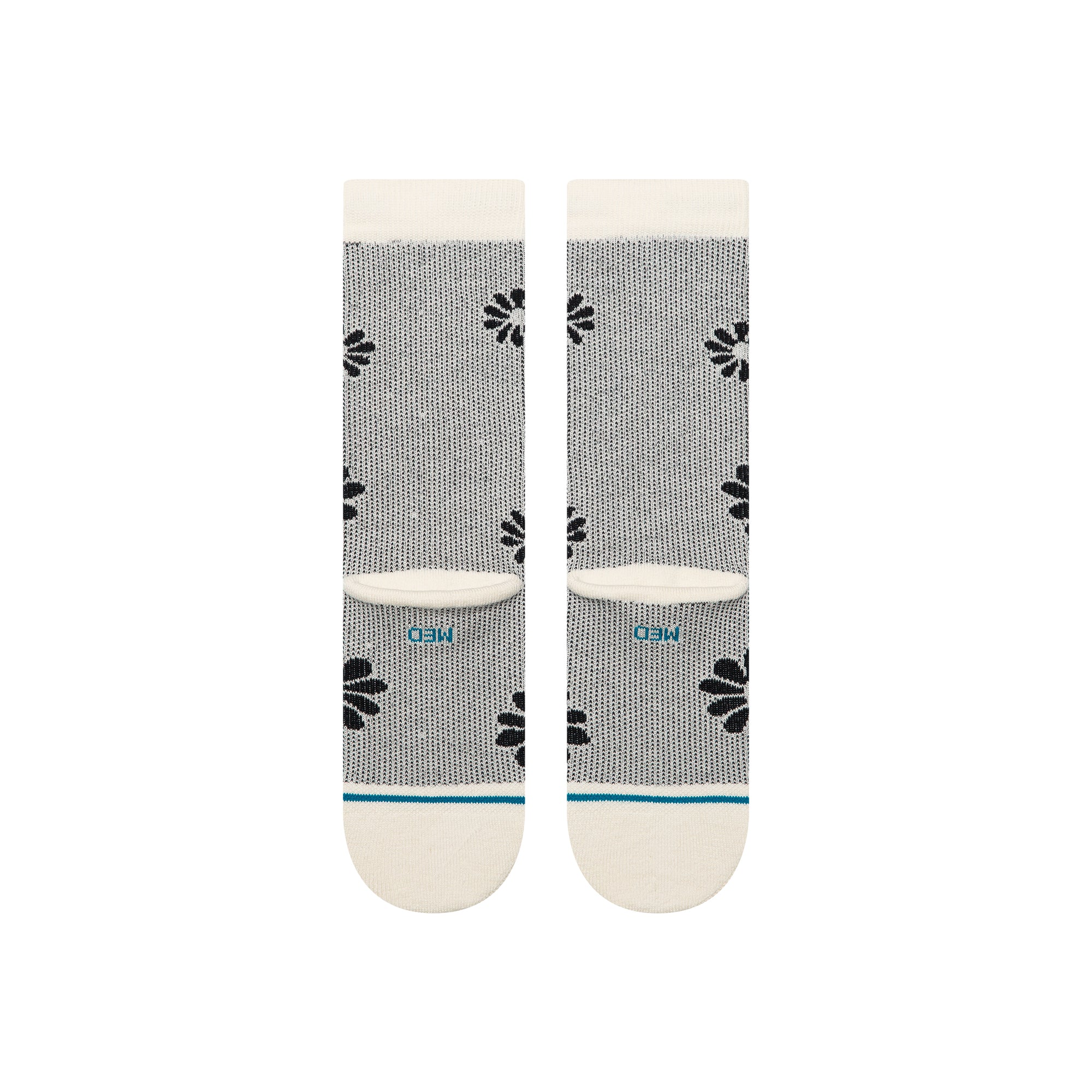 Floral Stitch Crew Socks