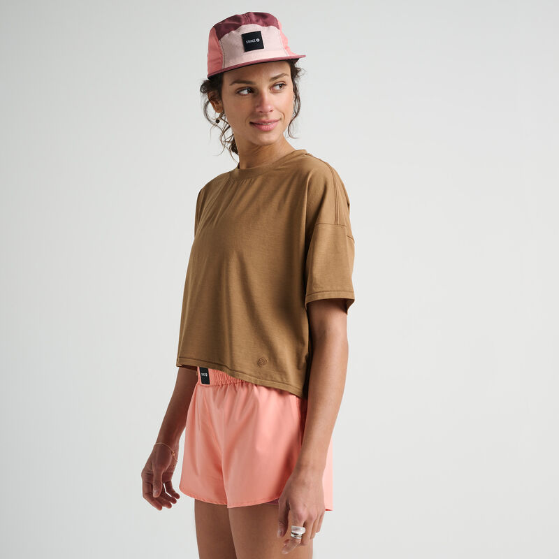 LAY LOW WMNS BOXY SS | WAPPD22BSS | TOBACCO | S image number 2