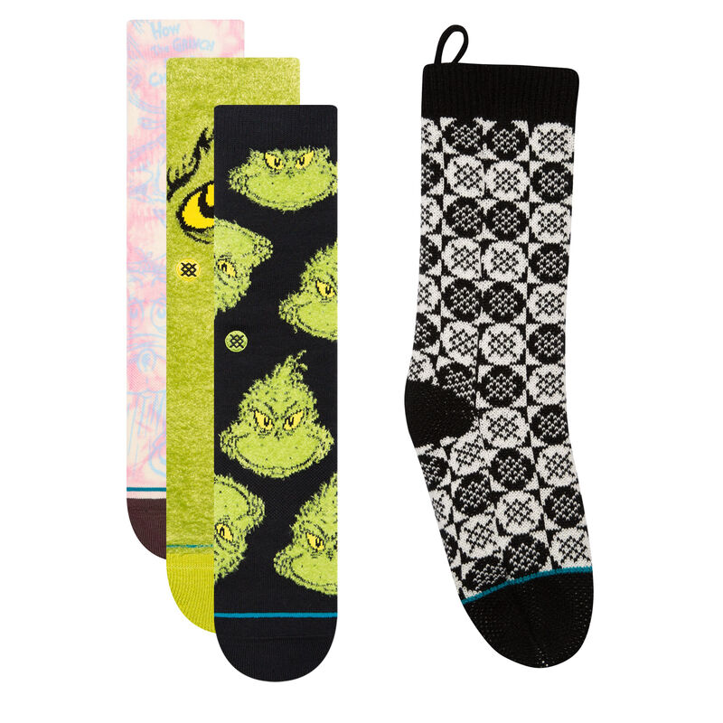 Stance Grinch Socks Stocking Set image number 1