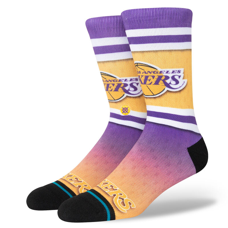 Los Angeles Lakers Fader Crew Socks