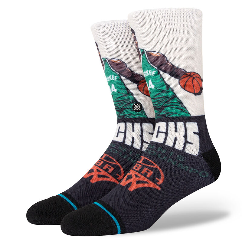 NBA Graded Giannis Antetokounmpo Polyester Crew Socks | Stance