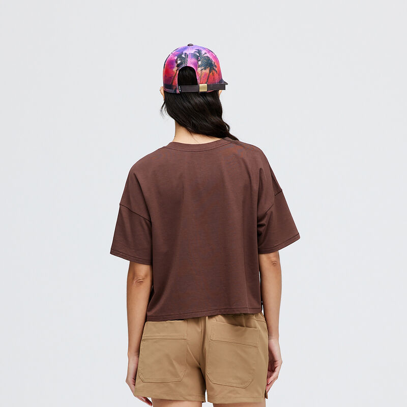 WAPPD22BSS | LAY LOW WMNS BOXY SS | BROWN | L