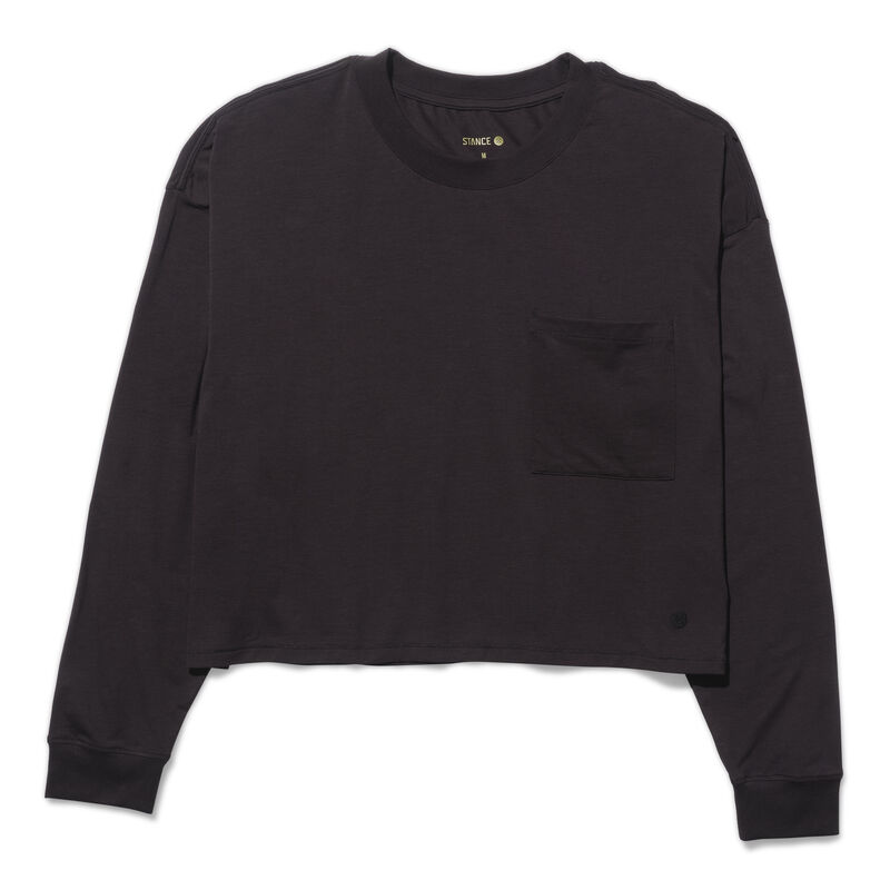 LAY LOW WMNS BOXY LS | WAPPD22BLS | BLACK | XS image number 1