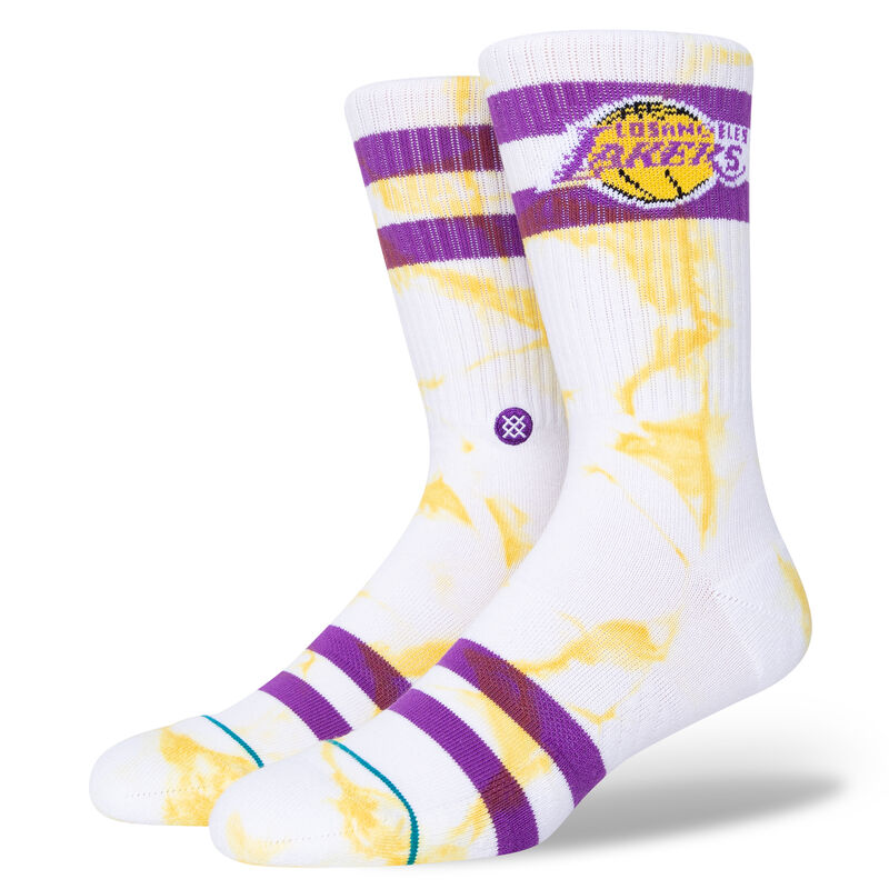 Los Angeles Lakers Dyed Crew Socks