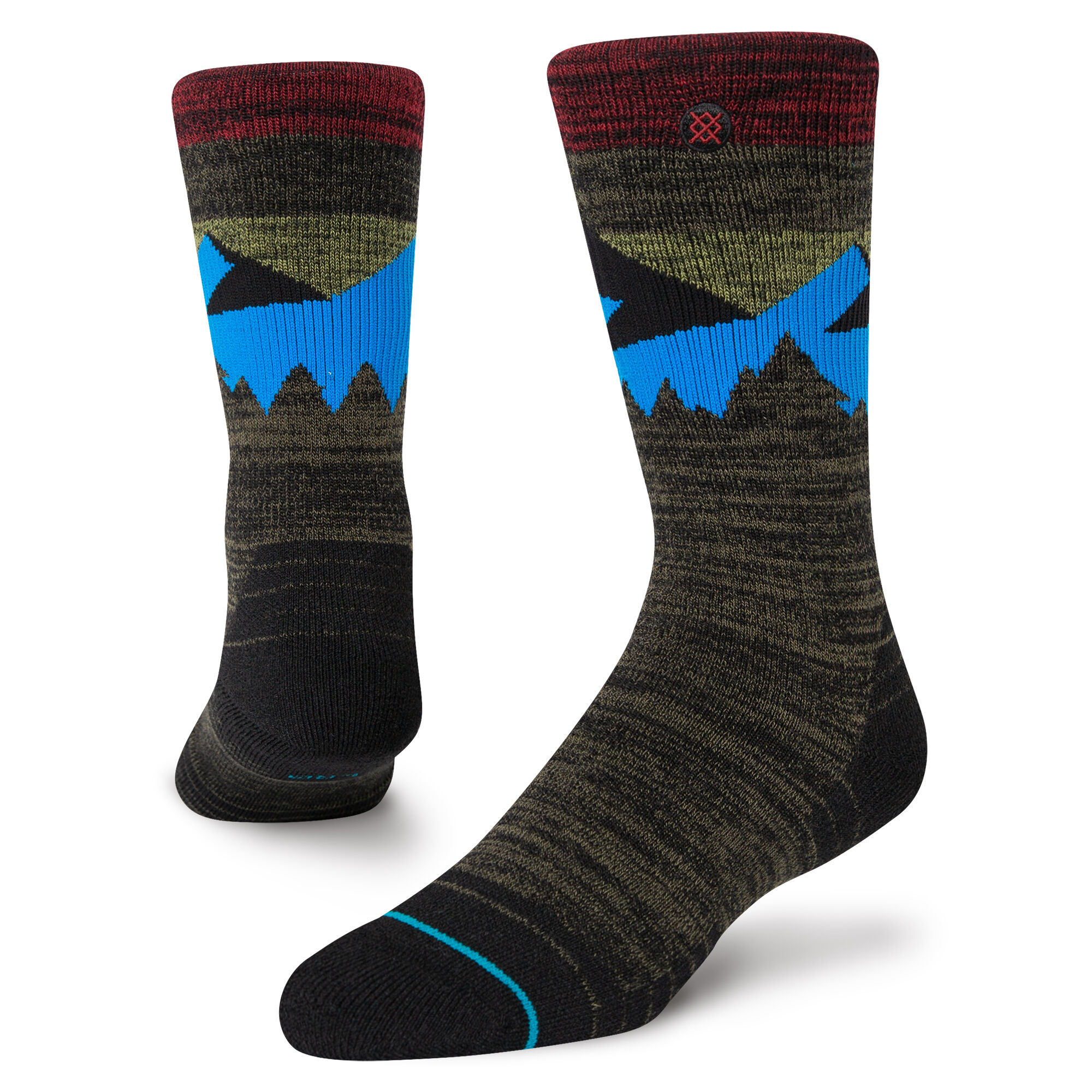 Grey/Red, X-Large Seven Realm Socks 