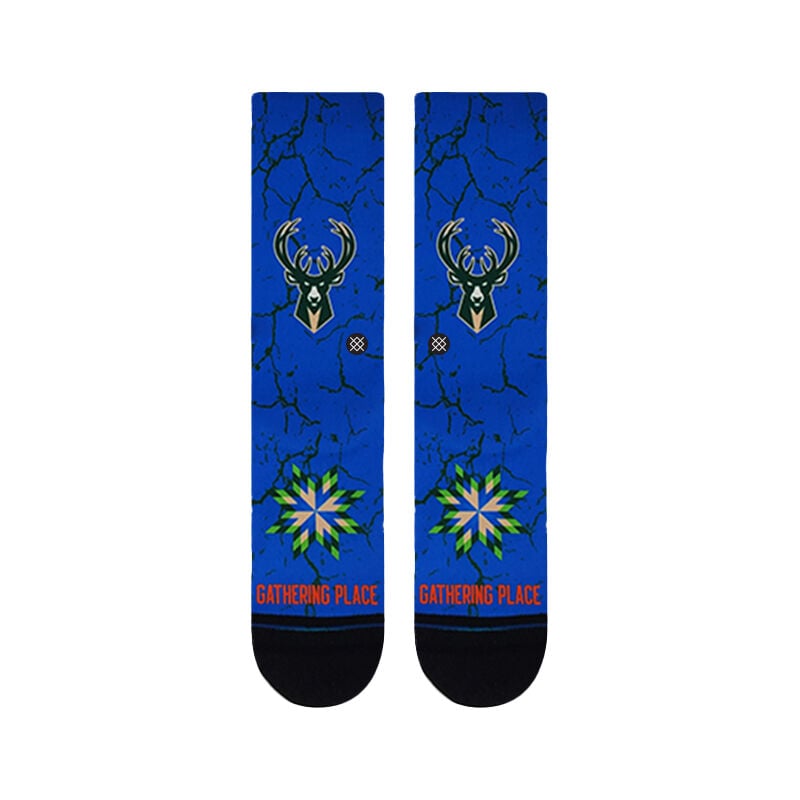 NBA X Stance 2023 City Edition Print Poly Crew Socks image number 1