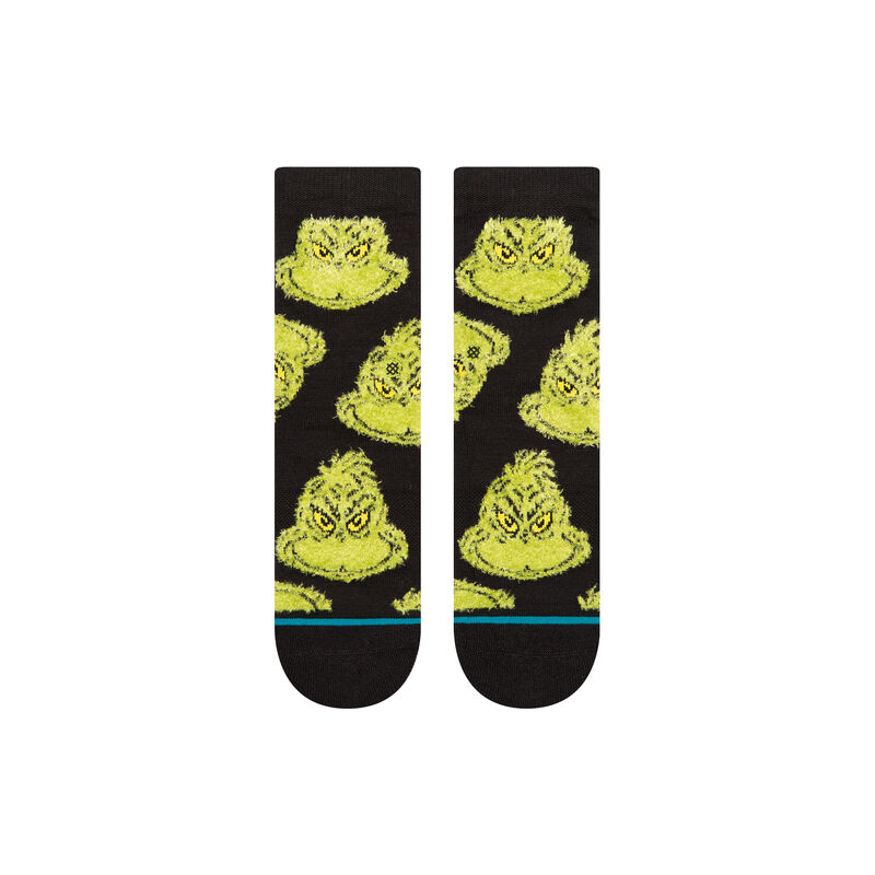 The Grinch X Stance Kids Mean One Who Cozy Poly Crew Socks image number 1