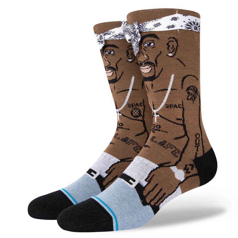 Tupac Shakur Resurrected Crew Socks