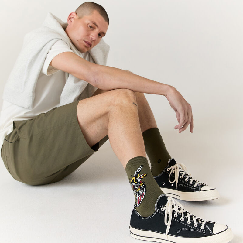 Cotton Crew Medium Cushion Socks image number 3