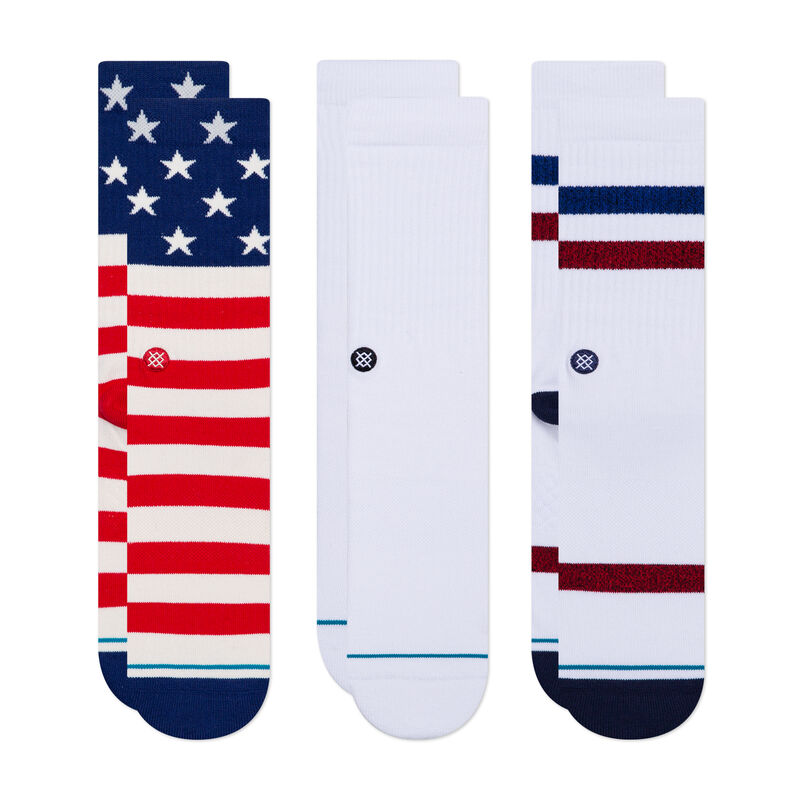 The Americana Crew Socks 3 Pack