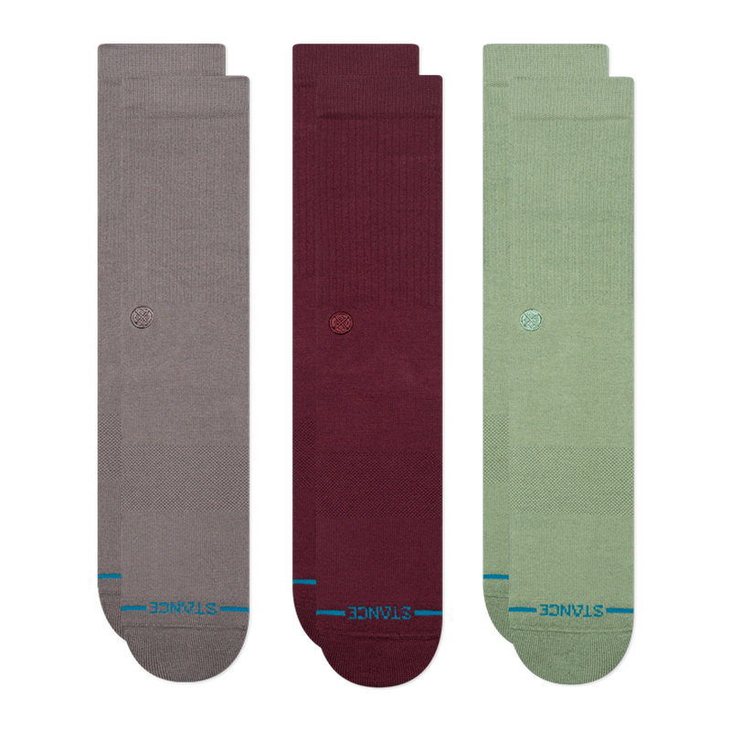 Icon Crew Socks 3 Pack