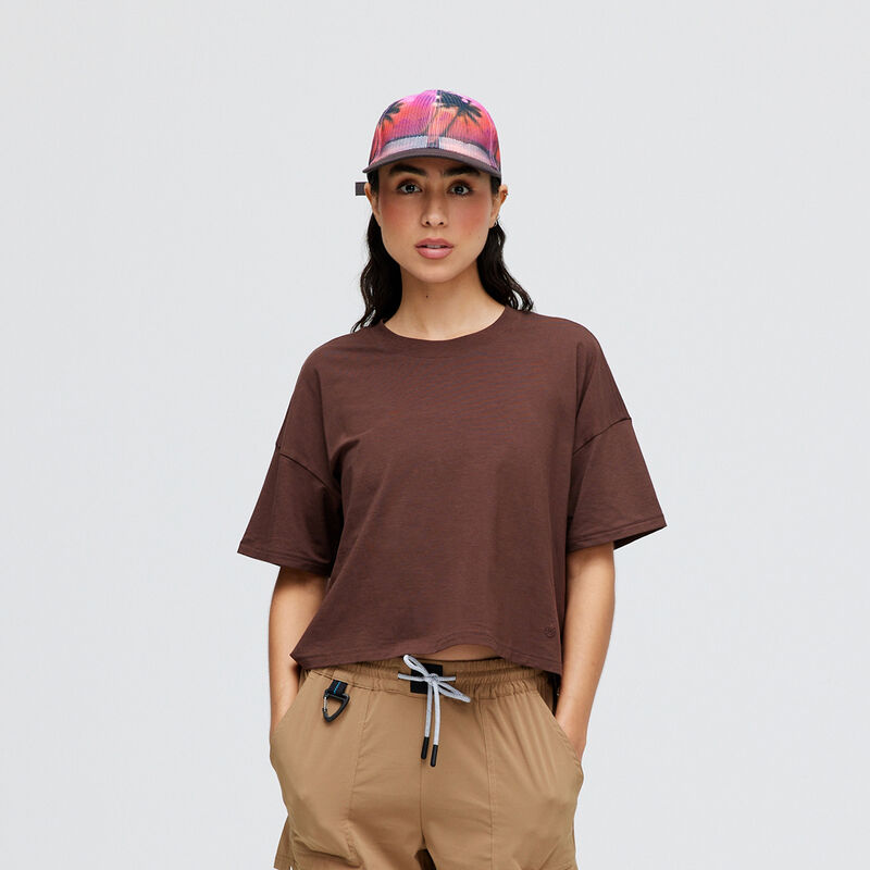 WAPPD22BSS | LAY LOW WMNS BOXY SS | BROWN | L image number 0
