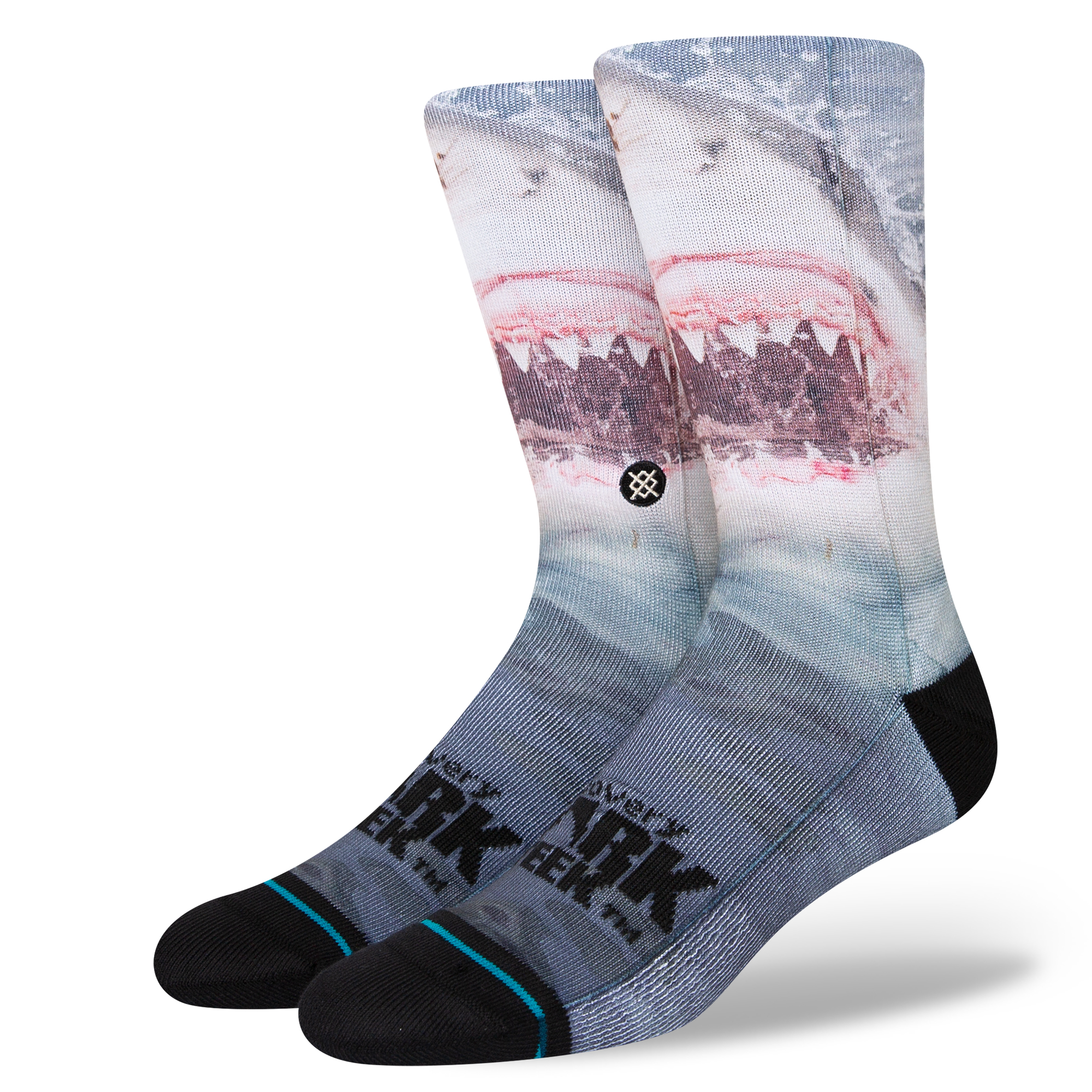 Shark Week Pearly Whites Cotton Crew Socks