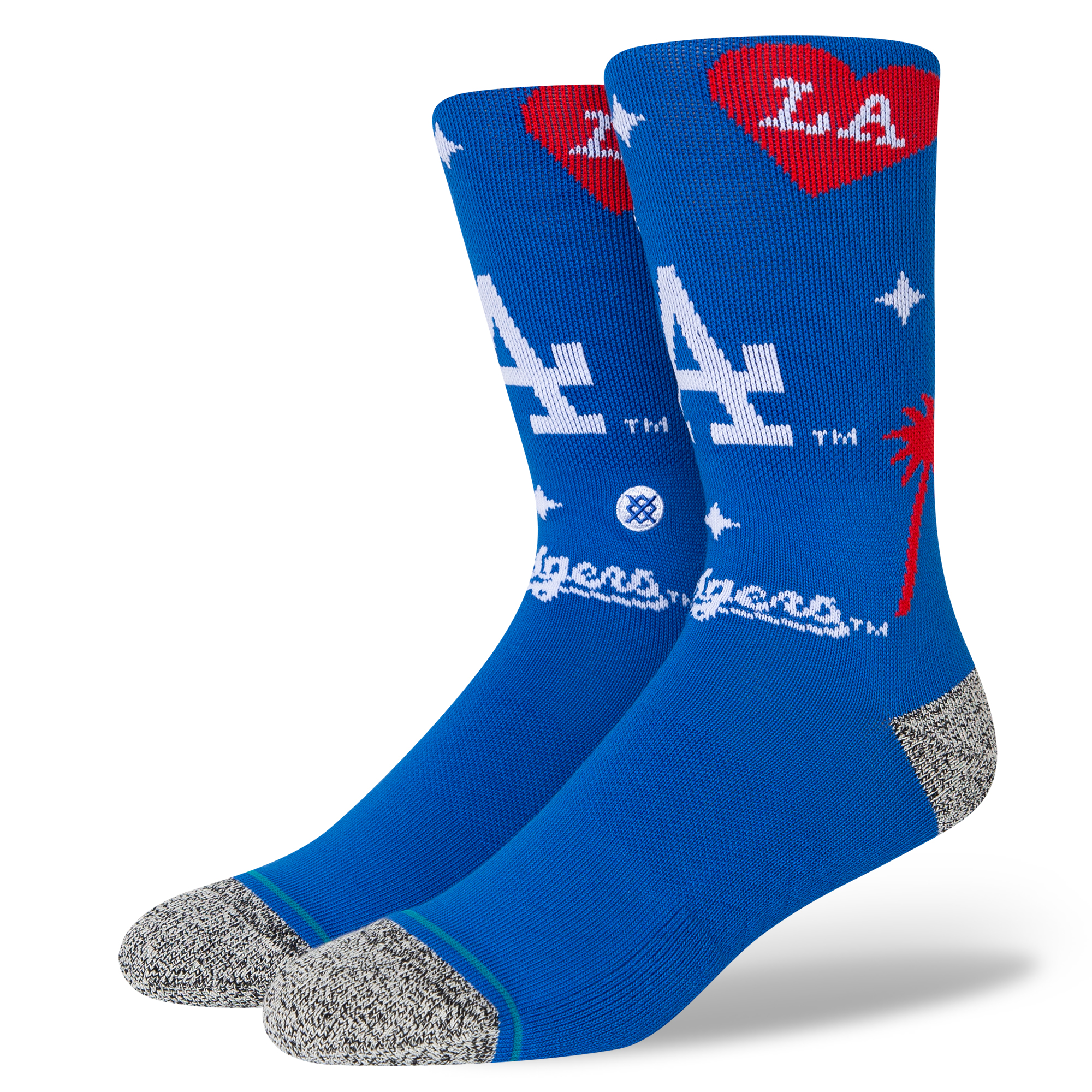 Stance|Los Angeles Angels City Connect Crew Socks|Red|L
