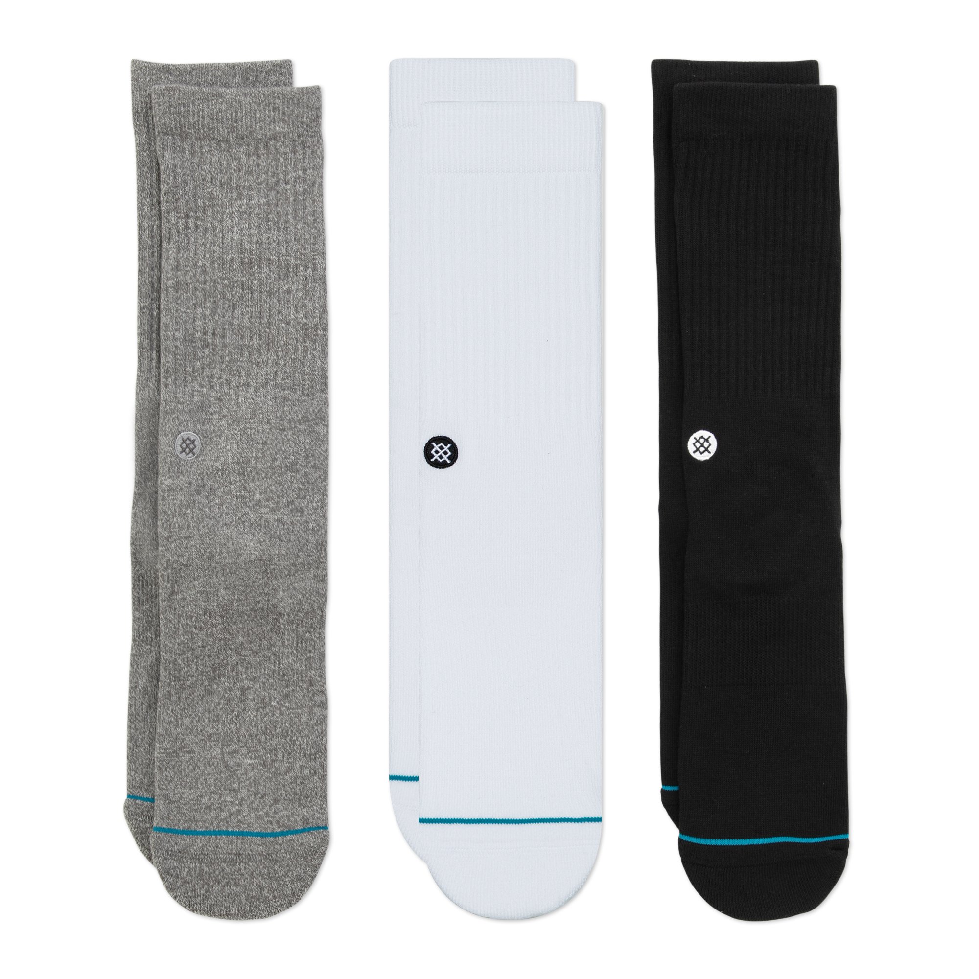 Icon 3 Pack Mid Cushion Crew Socks | Stance