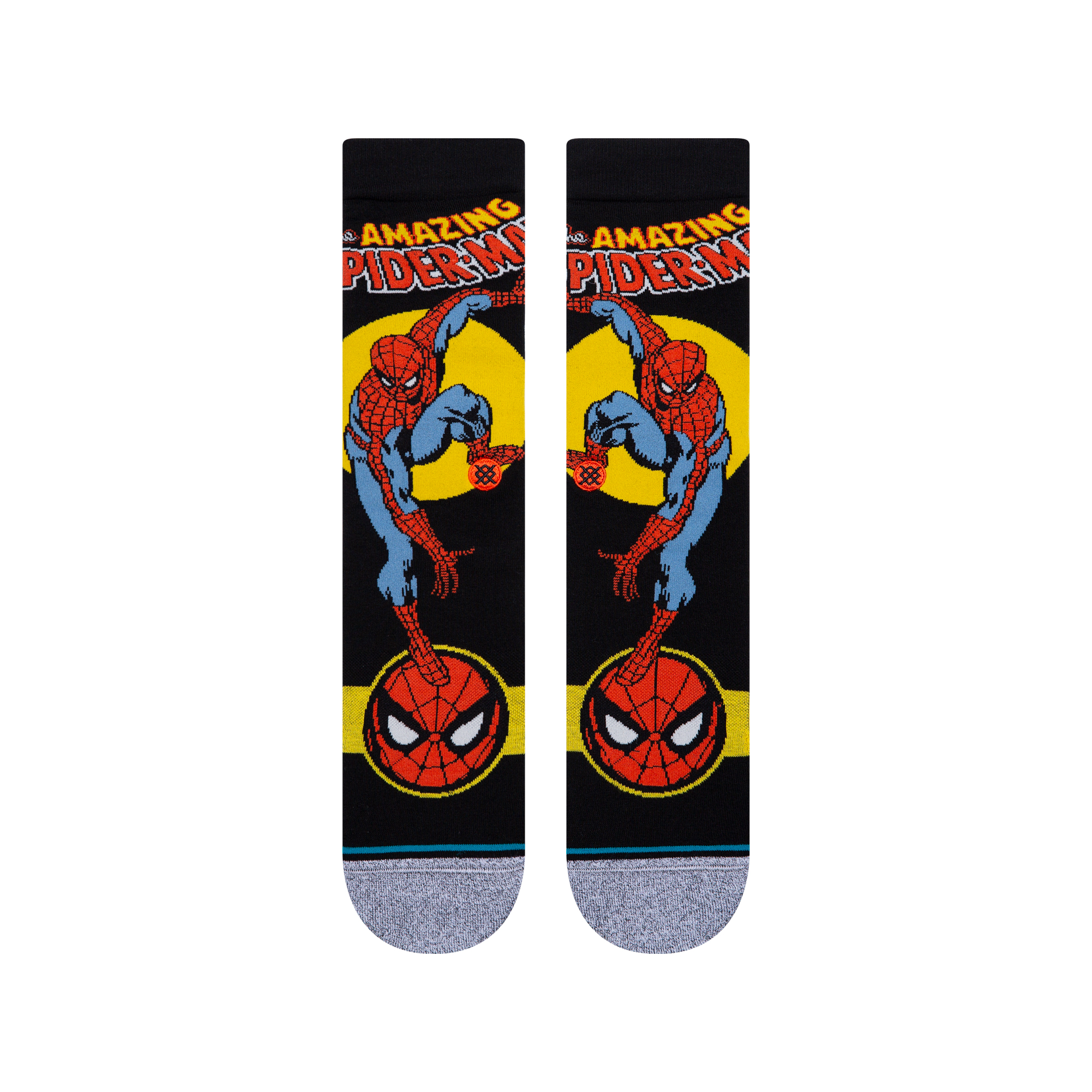 Light Cushion Socks Crew Marvel Spider Marquee | Man Stance