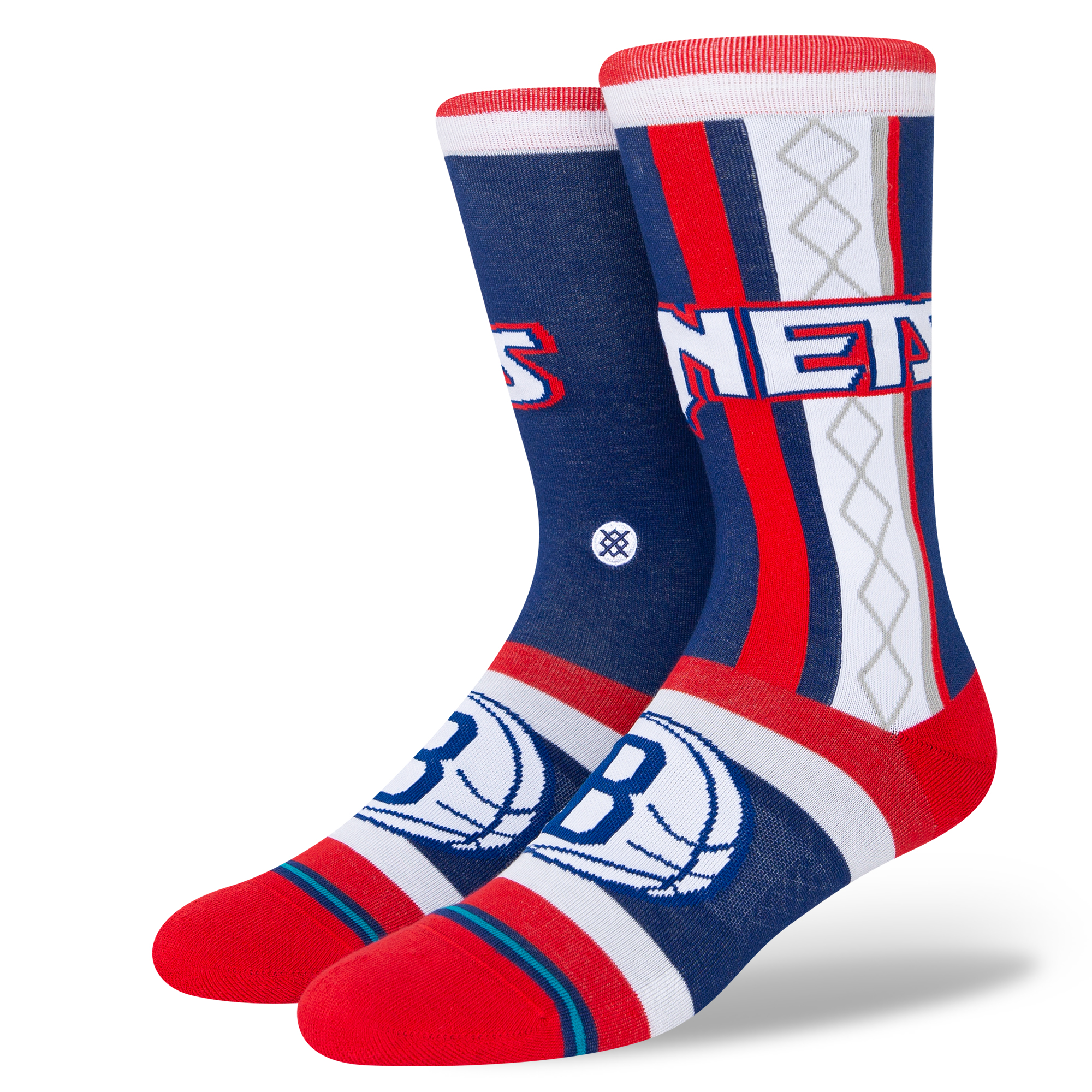 NWT Mens Stance Socks Brooklyn Nets sz 9-12 Large M558D5NETS