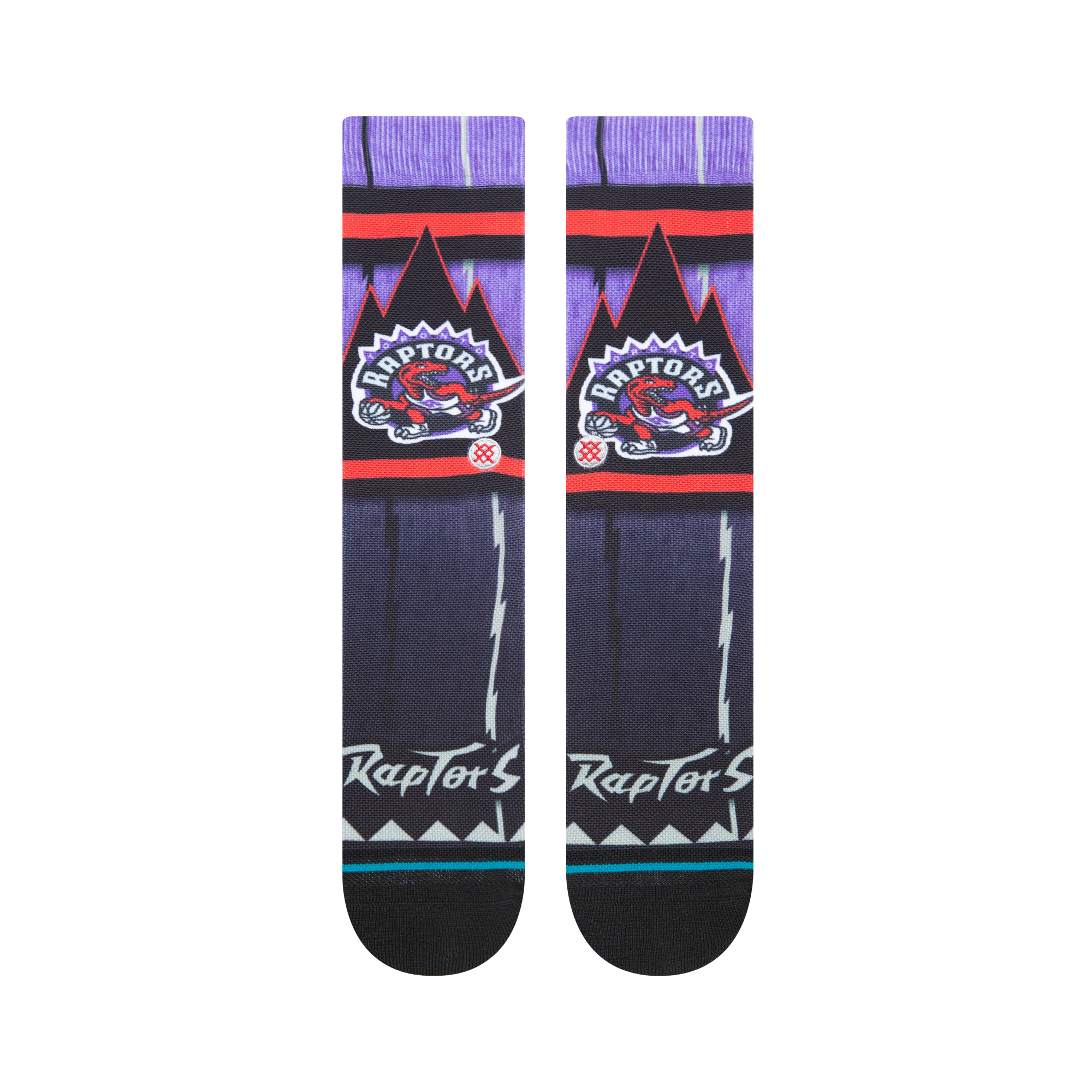 Toronto Raptors Fader Tor Midcushion Poly Blend Basketball Crew