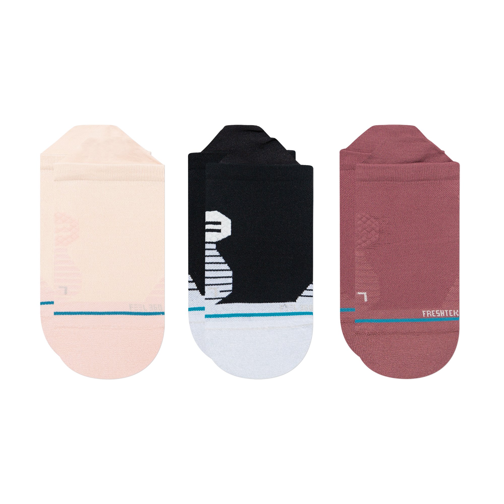 Stance Icon Low Tab Socken [3er-Pack] - Sport Socken Mit Fußgewölbe Unterstützung