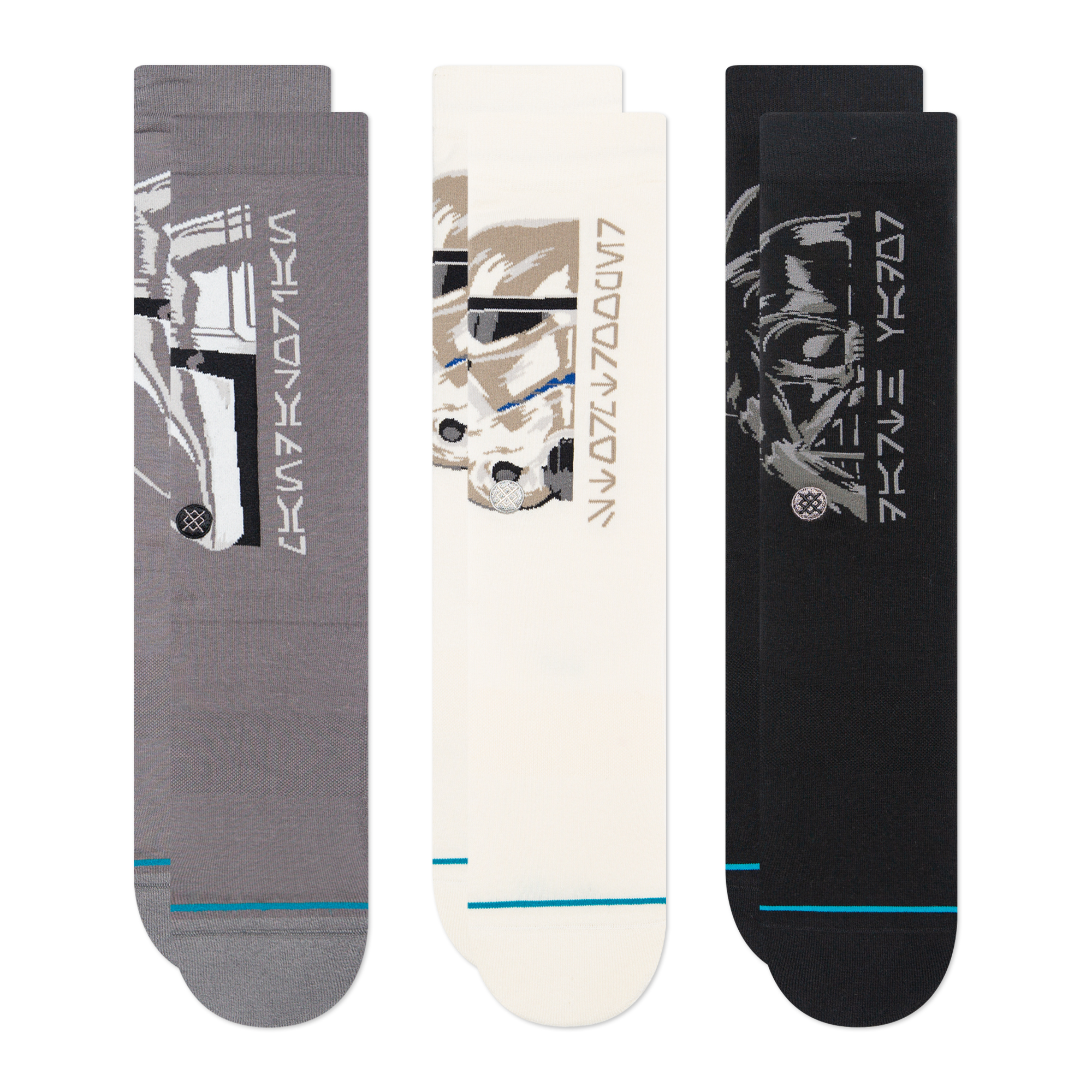 Star Wars X Stance Trilogy Light Cushion Crew 3 Pack Socks