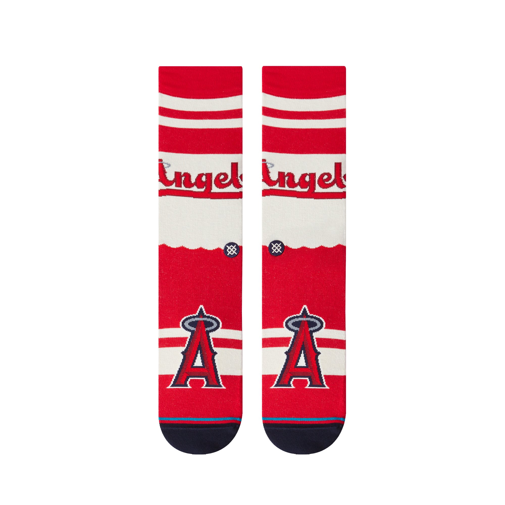 Stance|Los Angeles Angels City Connect Crew Socks|Red|L
