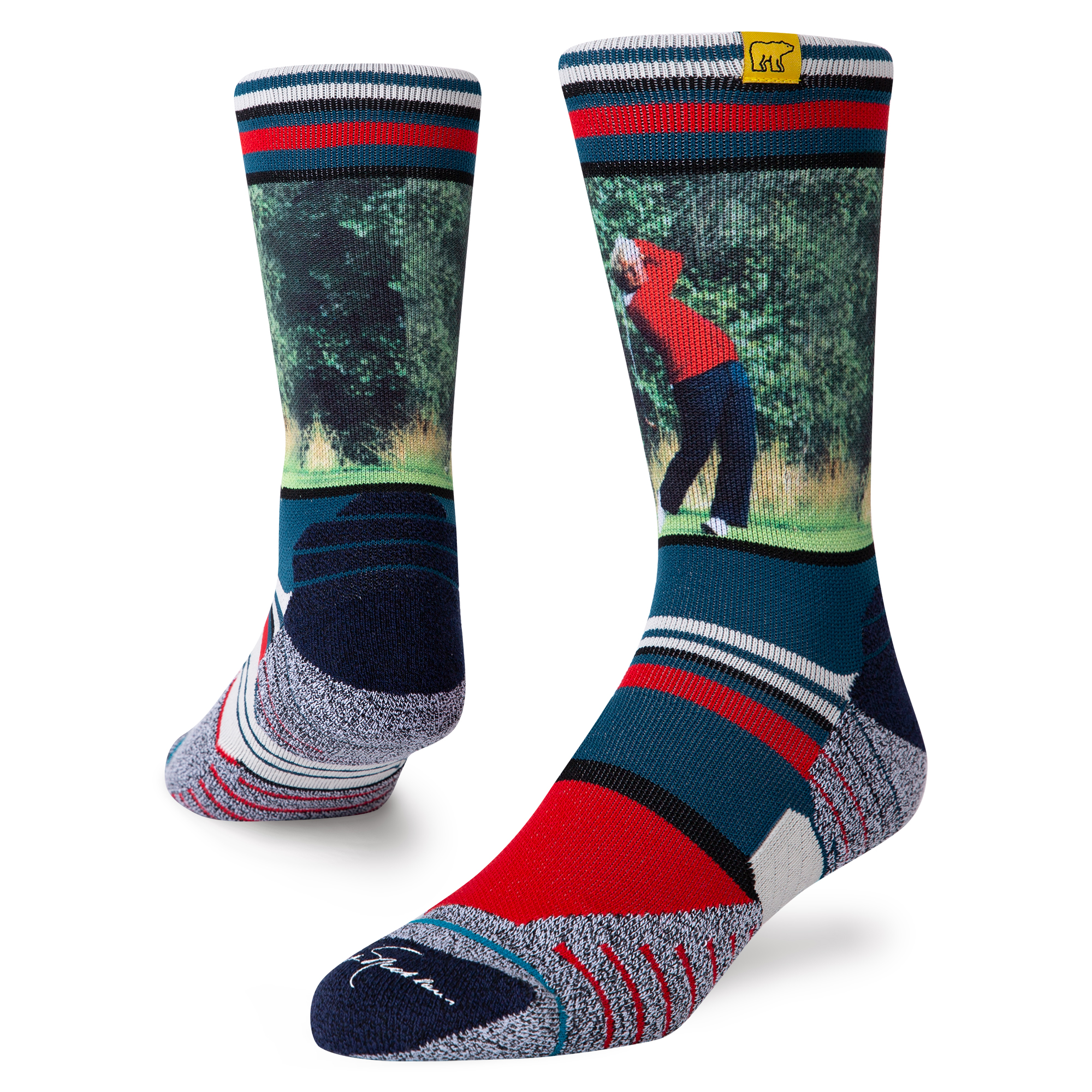 Jack Nicklaus Golden Bear Infiknit™ Mid Cushion Golf Crew Socks