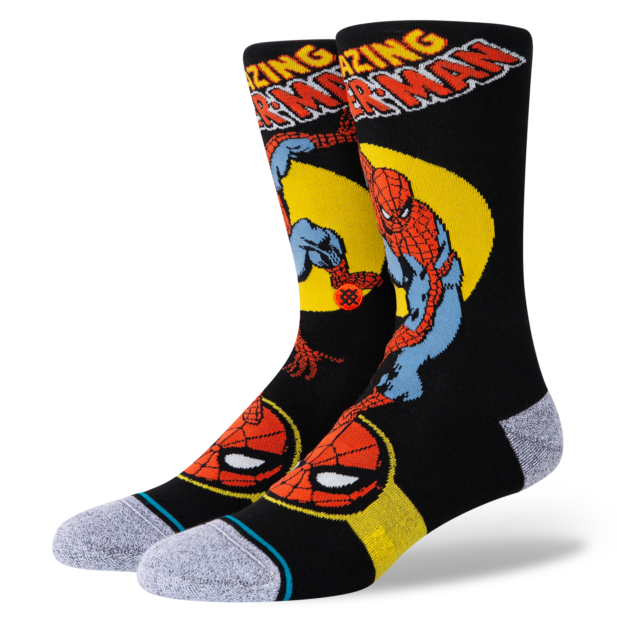 Marvel Spider Man Marquee Crew Socks Stance Light | Cushion